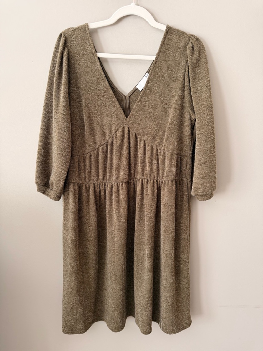 Anthropologie Ro & De Olive-Brown Knit dress